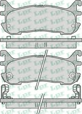 05P1044 LPR Тормозные колодки