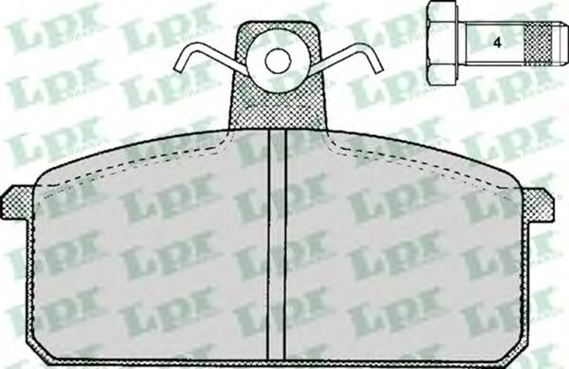 Колодки тормозные дисковые LPR 05P107