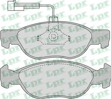 05P1076 LPR Тормозные колодки