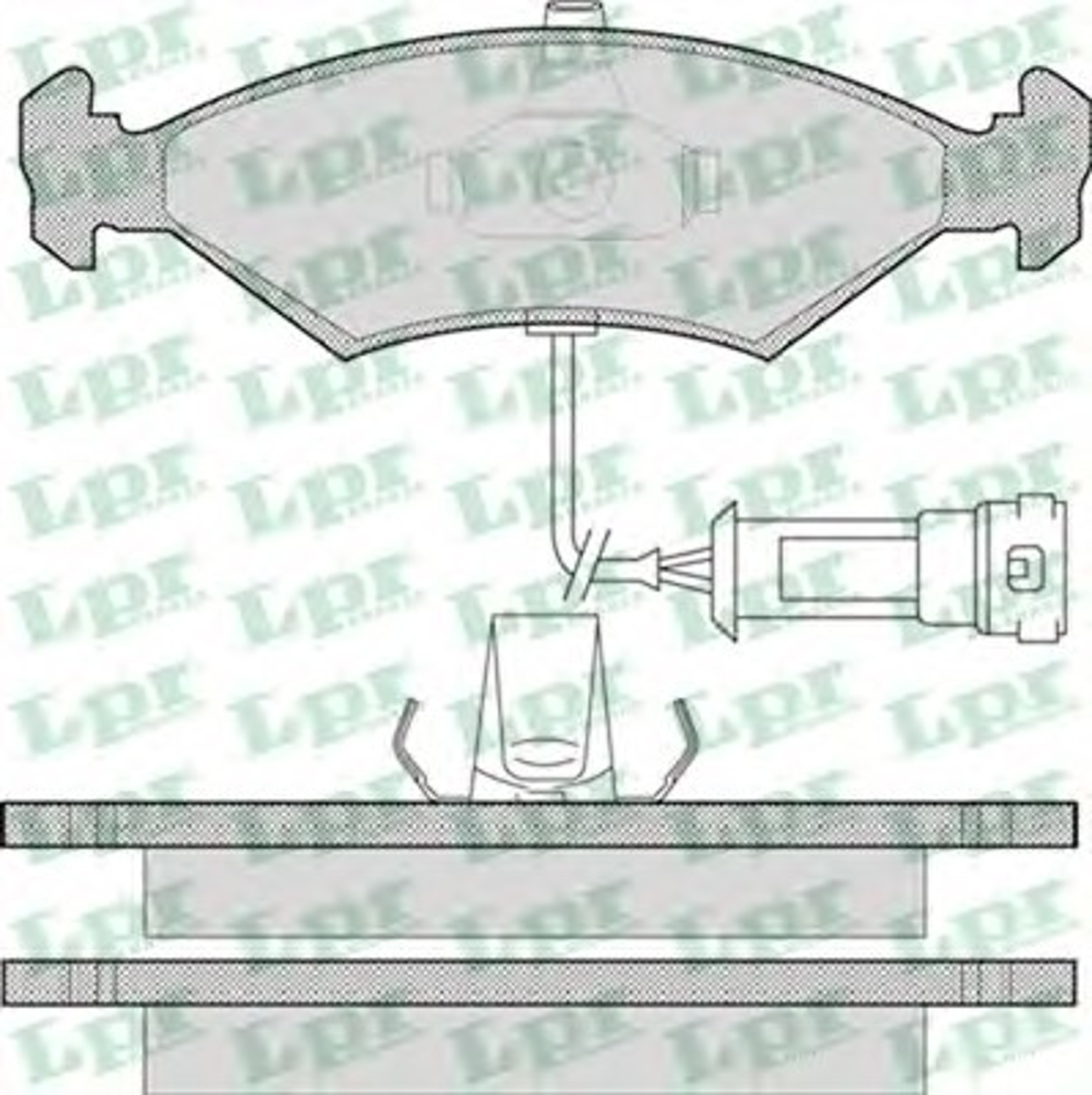Колодки тормозные дисковые LPR 05P1087