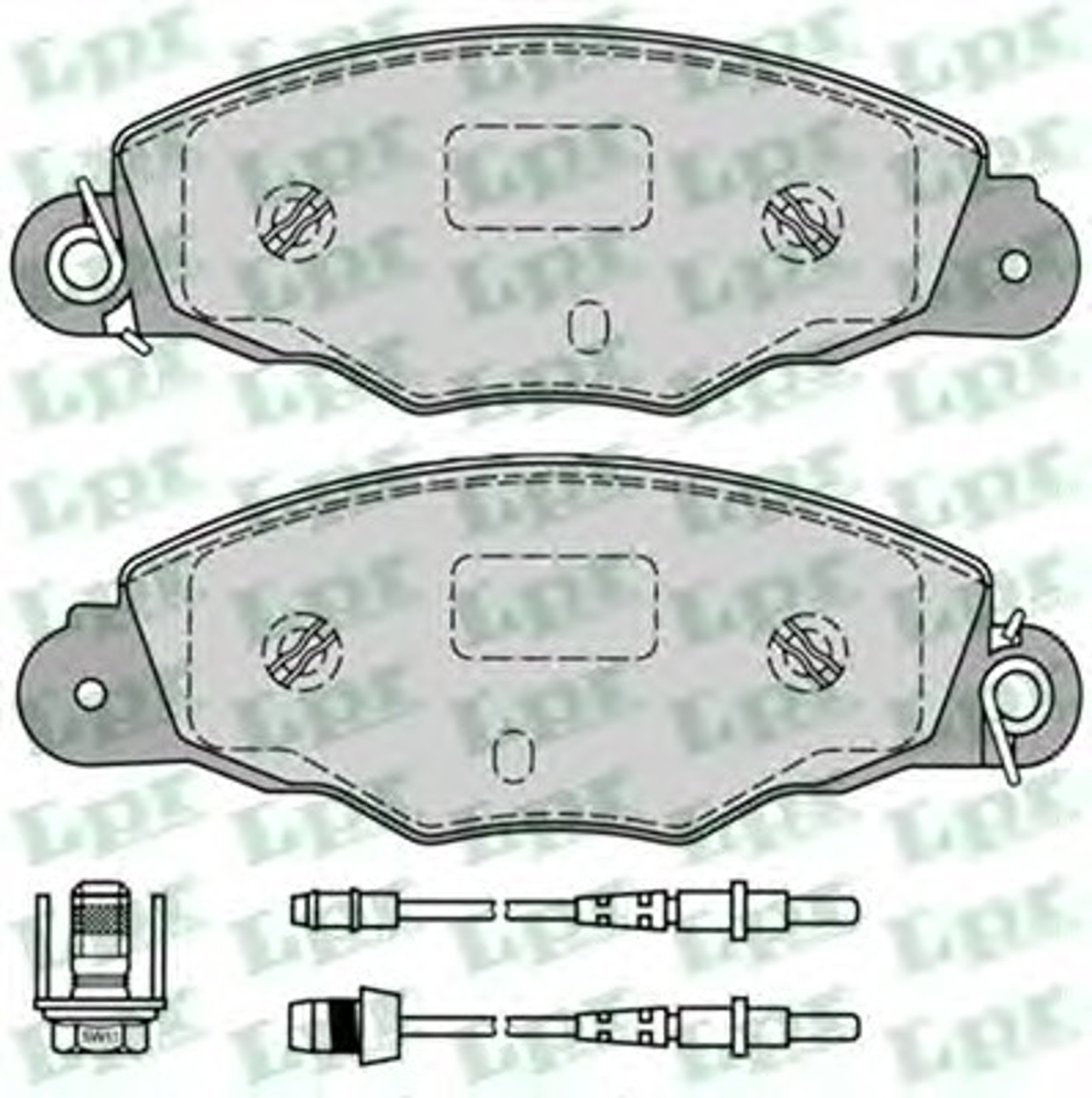 Колодки тормозные дисковые LPR 05P1103