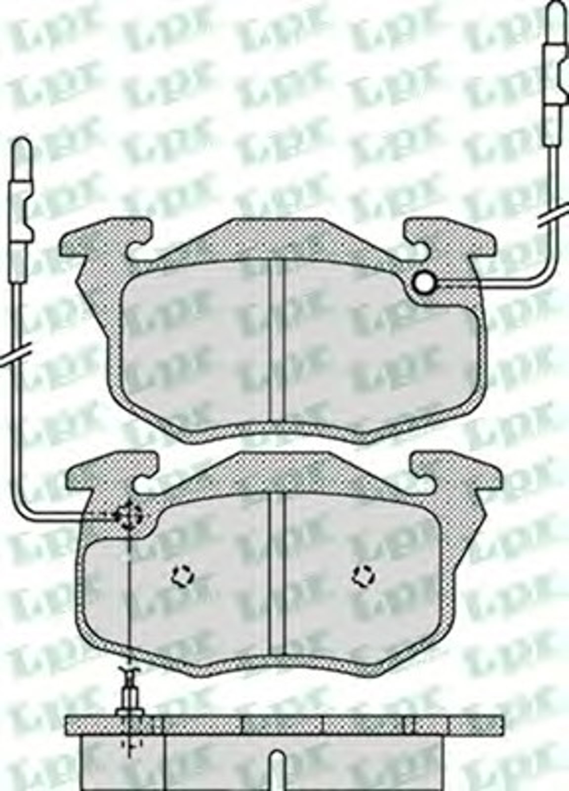 Колодки тормозные дисковые LPR 05P1108