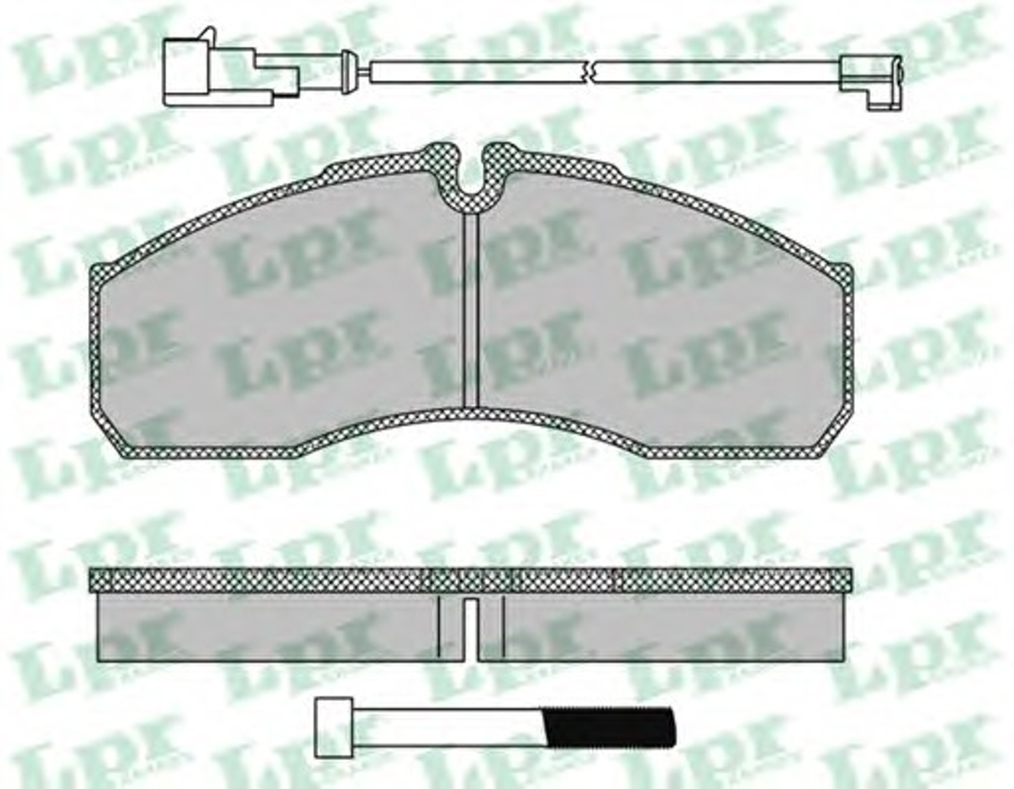 Колодки тормозные дисковые LPR 05P1109B