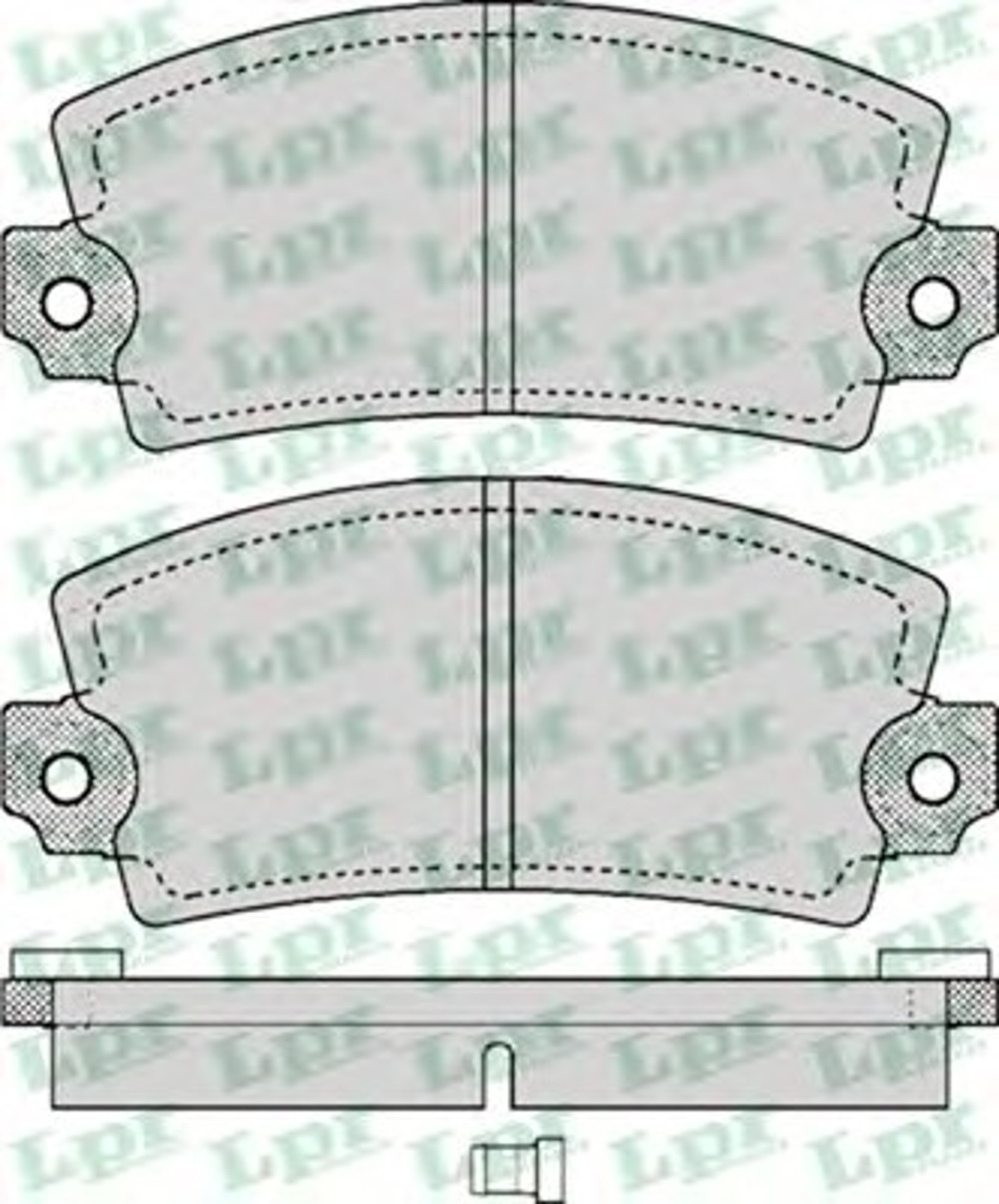 Колодки тормозные дисковые LPR 05P117