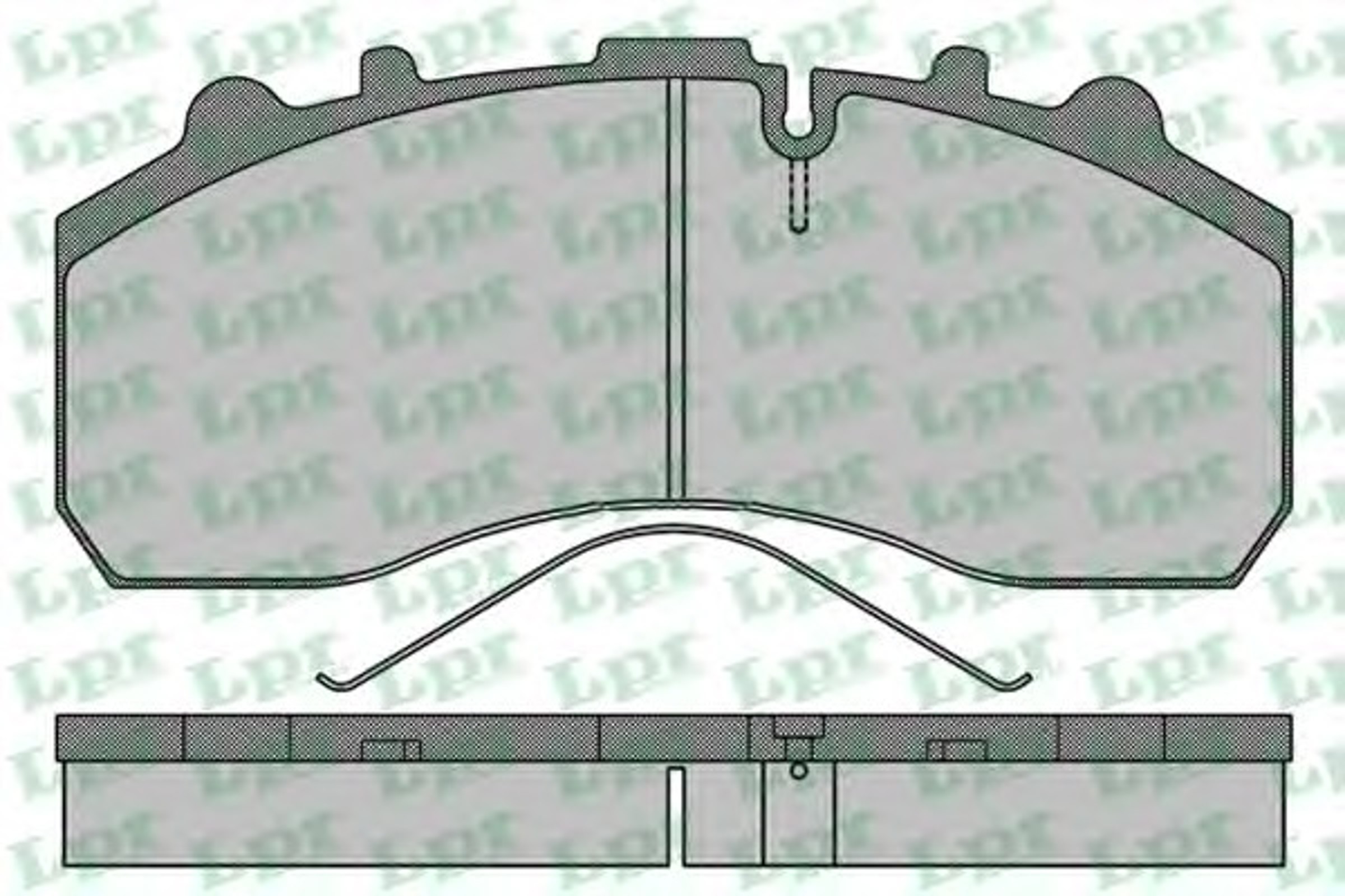 05P1173 LPR Колодки тормозные дисковые