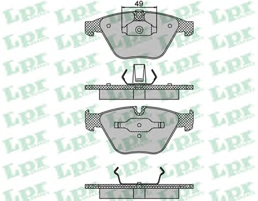 05P1193 LPR Тормозные колодки