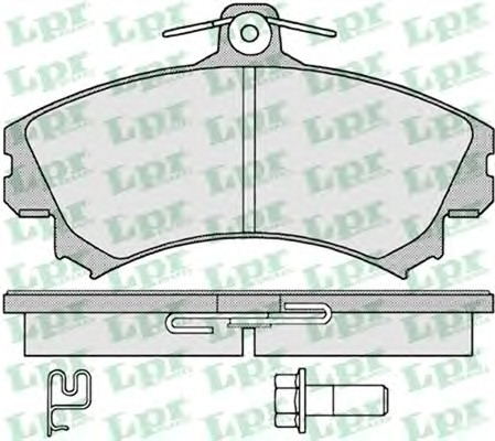 05P1221 LPR Тормозные колодки