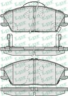 05P1222 LPR Тормозные колодки