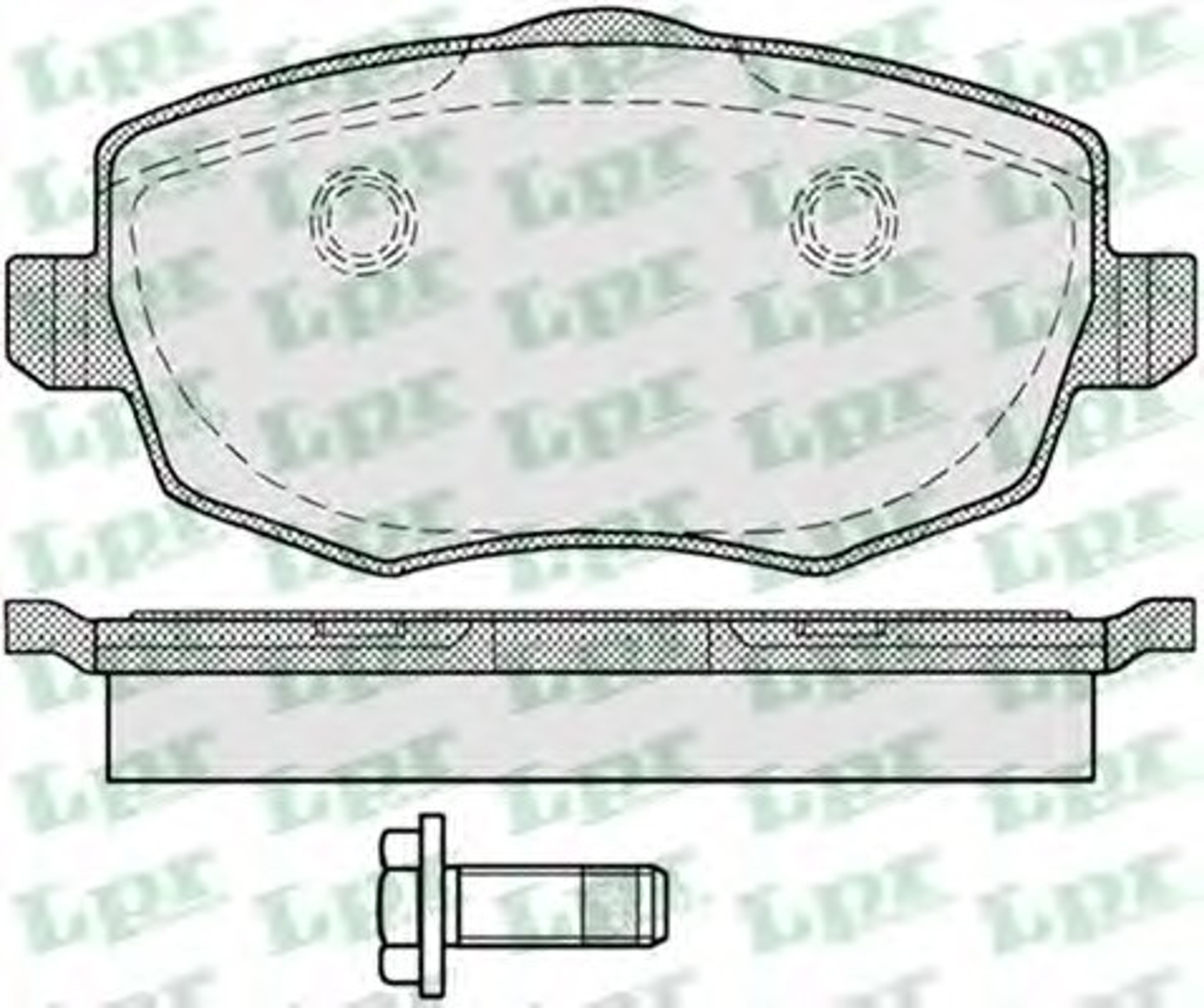 Колодки тормозные дисковые LPR 05P1223