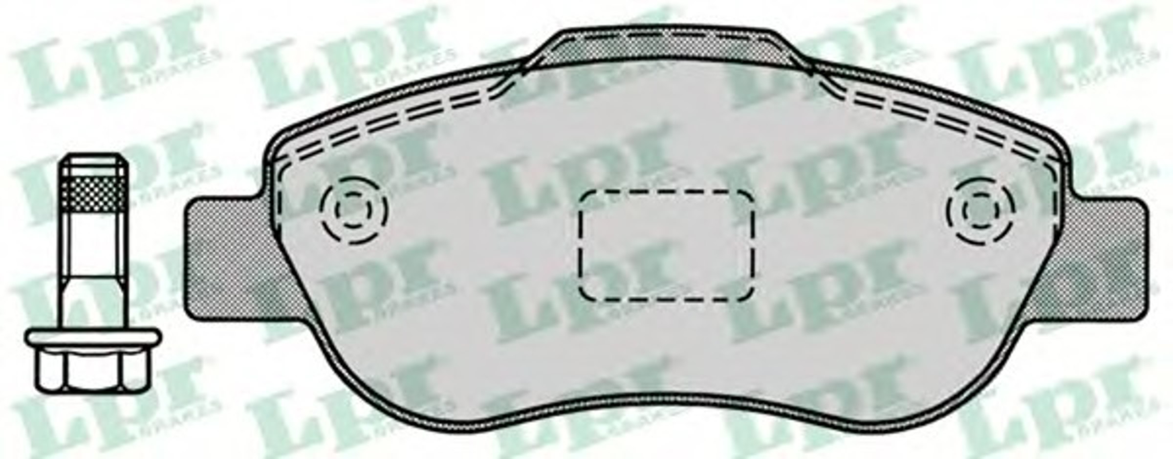 Колодки тормозные дисковые LPR 05P1240