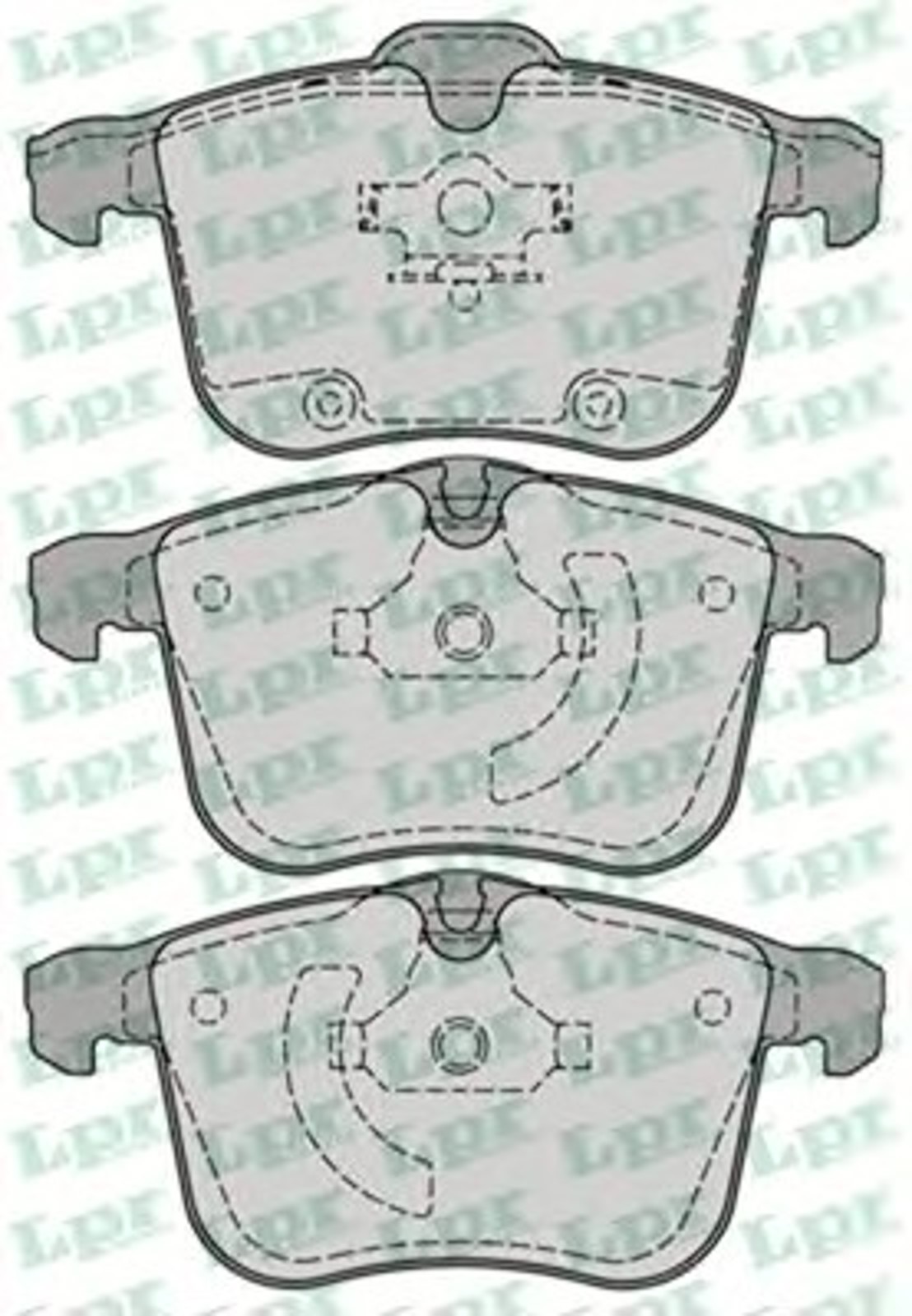 Колодки тормозные дисковые LPR 05P1244