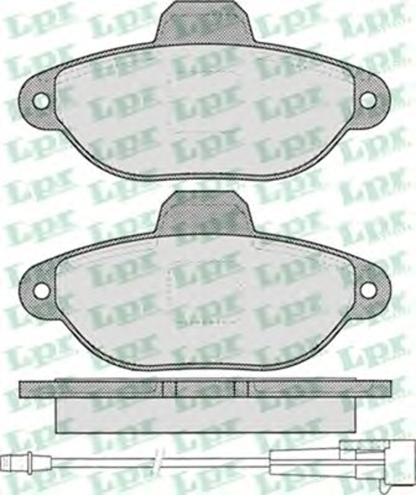 Колодки тормозные дисковые LPR 05P1262