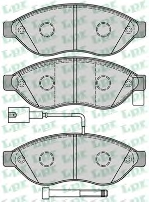 05P1287 LPR Тормозные колодки