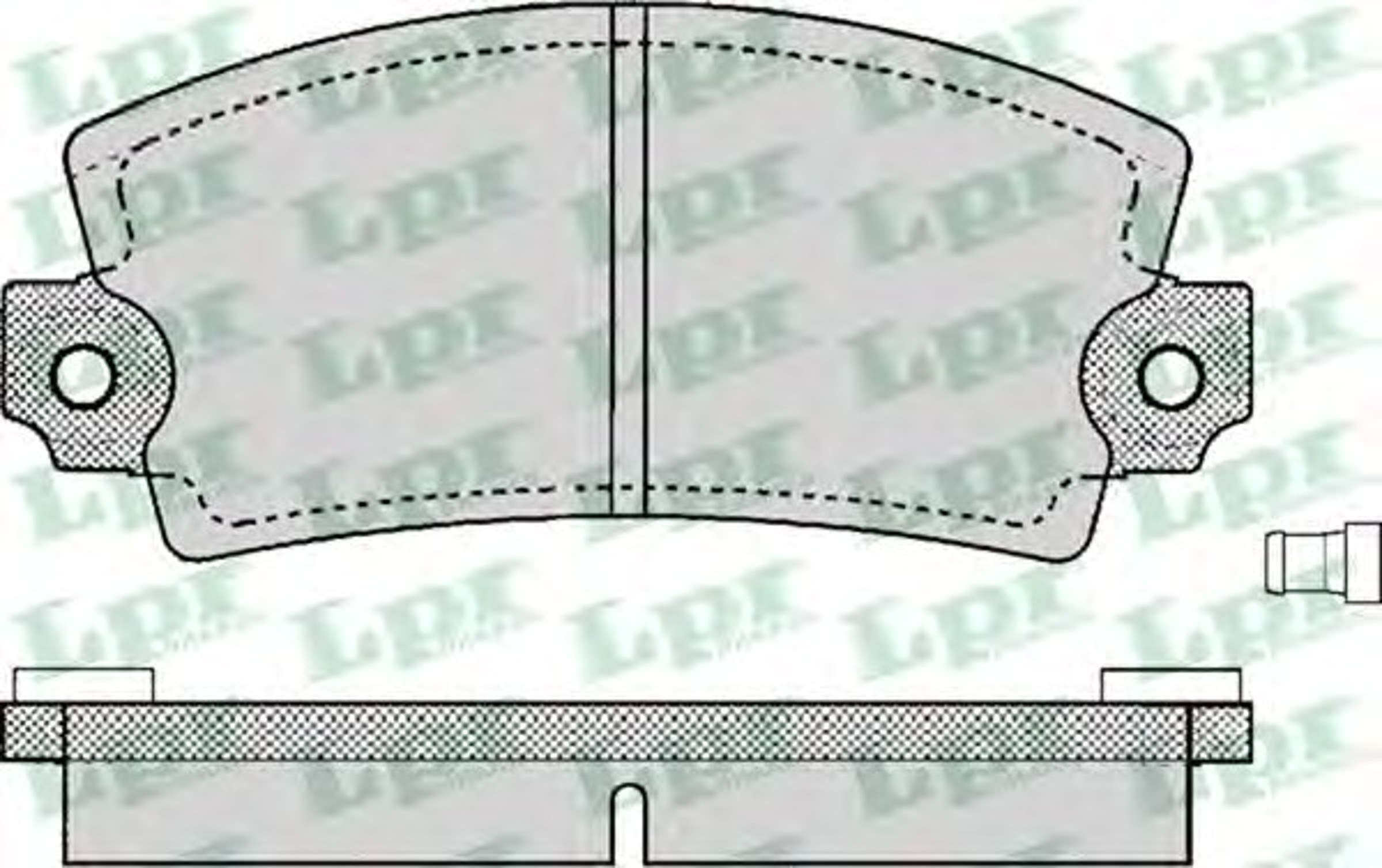 05P129 LPR Колодки тормозные дисковые