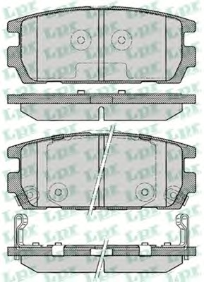 05P1290 LPR Тормозные колодки