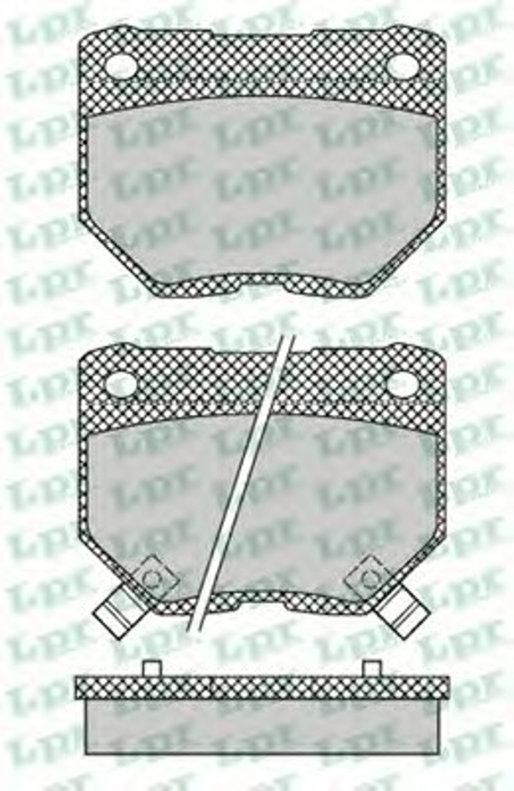 Колодки тормозные дисковые LPR 05P1341