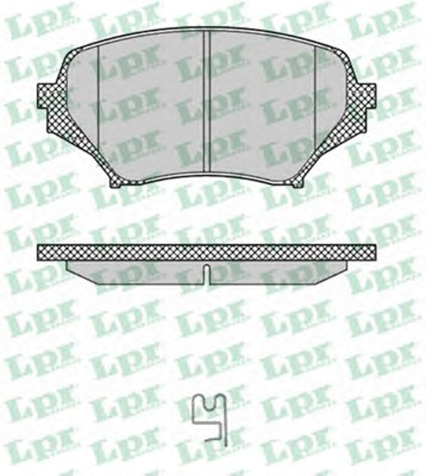 Колодки тормозные дисковые LPR 05P1378