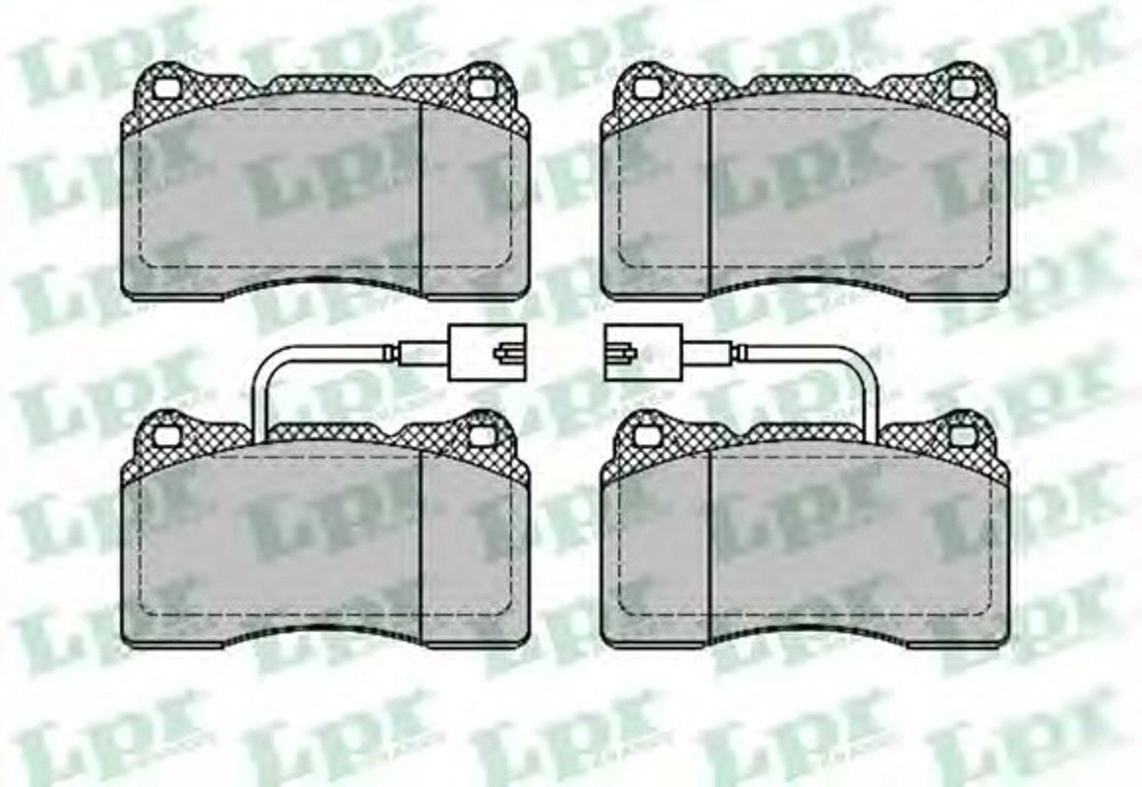 05P1393 LPR Колодки тормозные дисковые