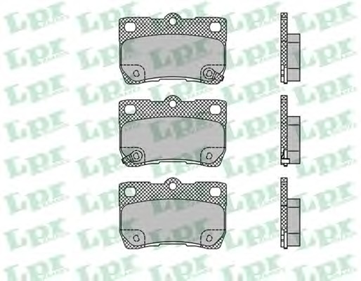 05P1407 LPR Тормозные колодки