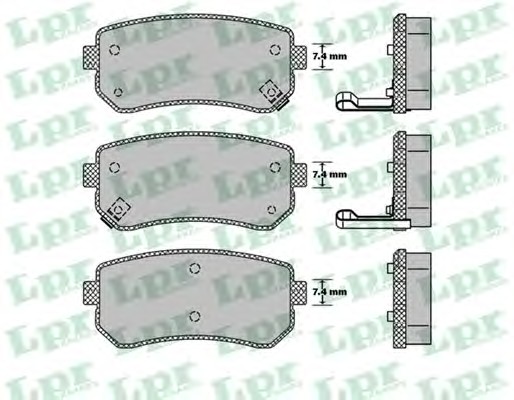 05P1411 LPR Тормозные колодки