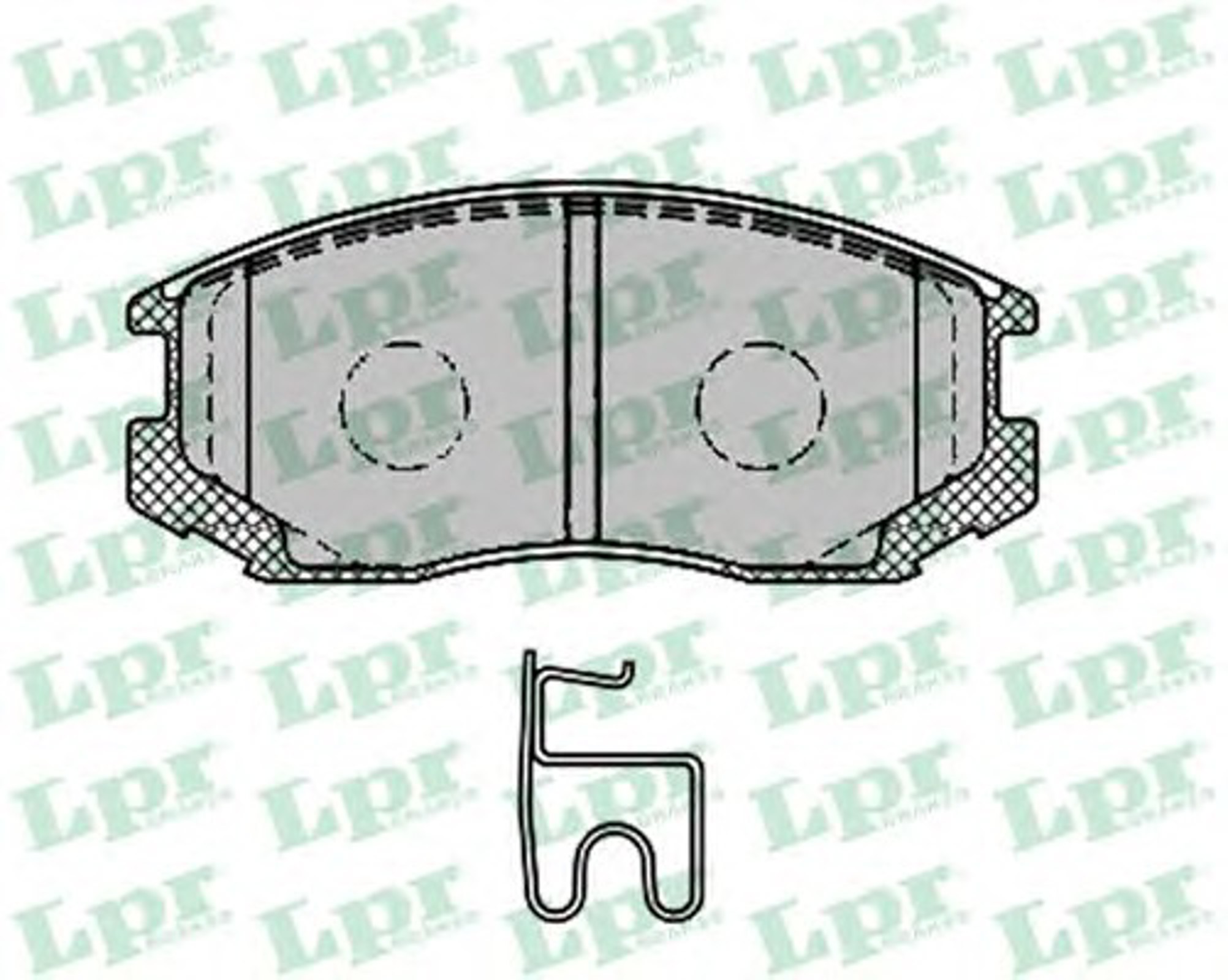 Колодки тормозные дисковые LPR 05P1427