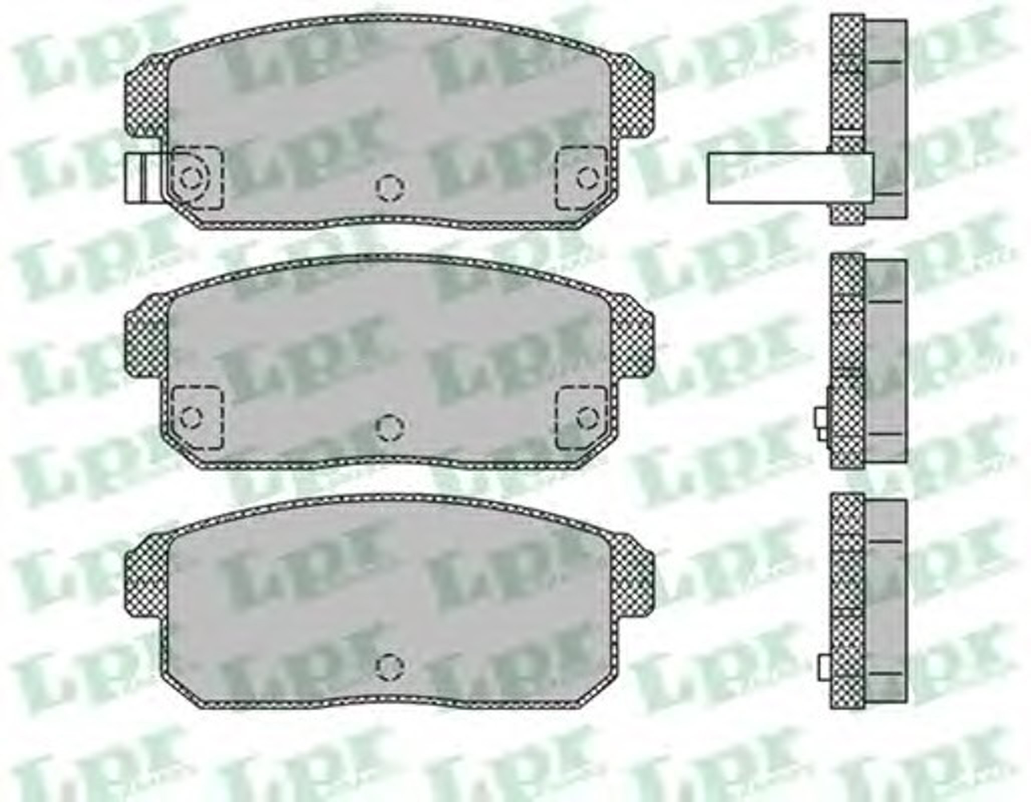 Колодки тормозные дисковые LPR 05P1432