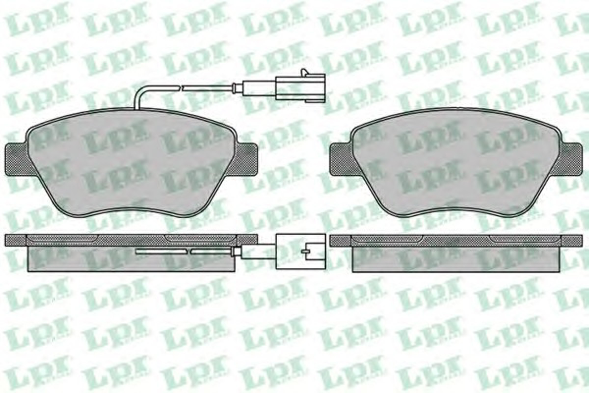 Колодки тормозные дисковые LPR 05P1656