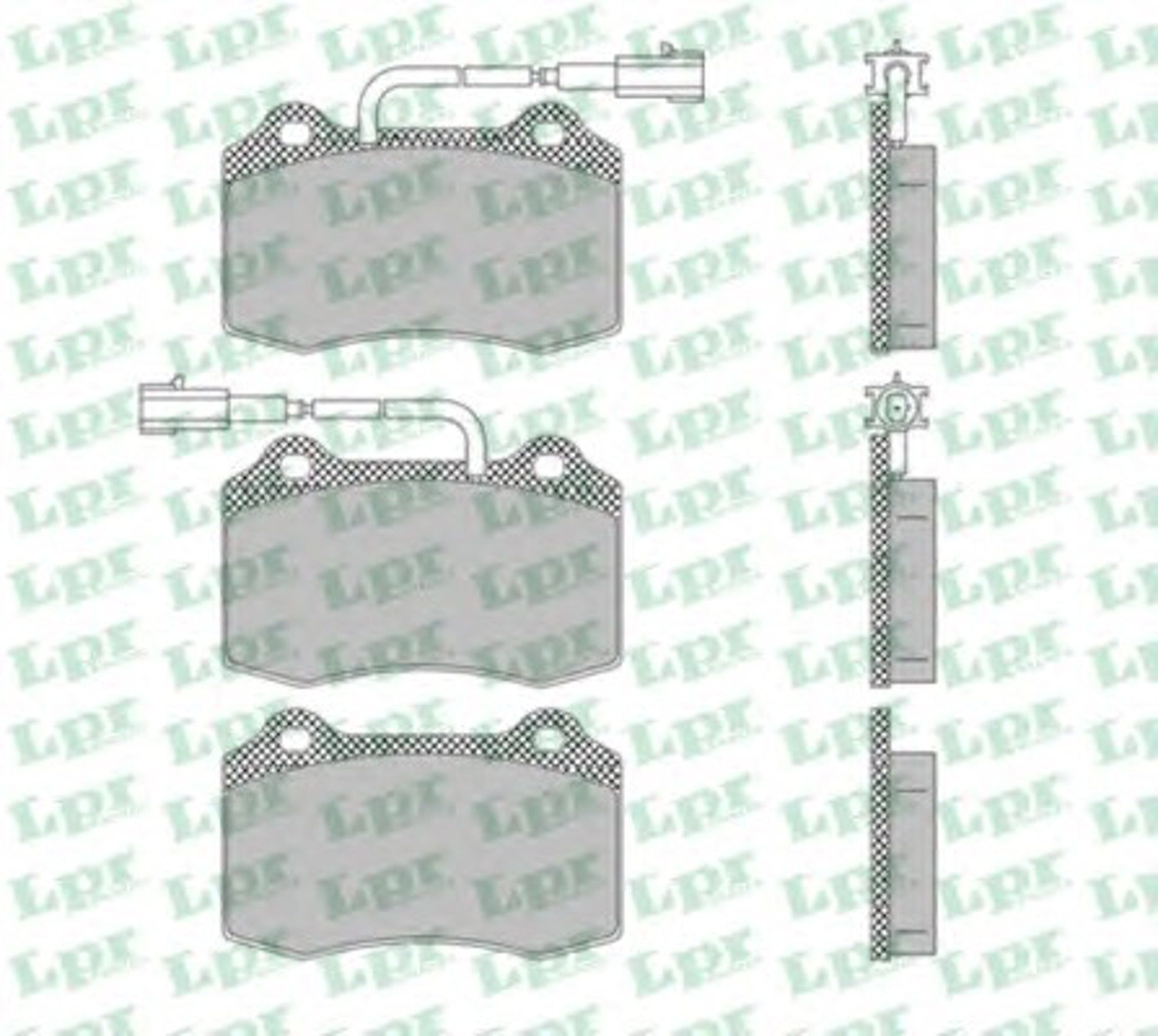 Колодки тормозные дисковые LPR 05P1665