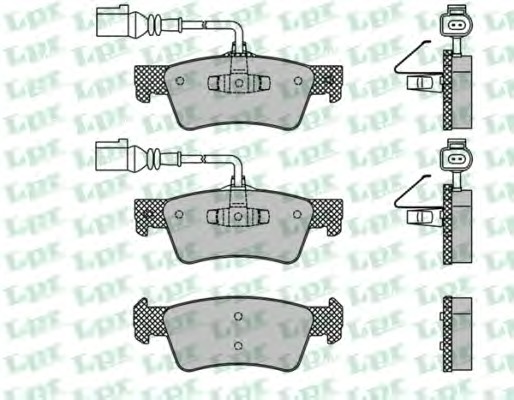 05P1667 LPR Тормозные колодки