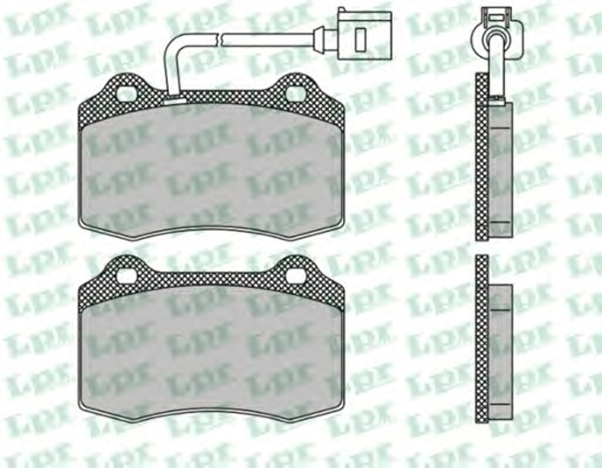 Колодки тормозные дисковые LPR 05P1672