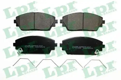 Колодки тормозные дисковые lpr LPR 05P2278