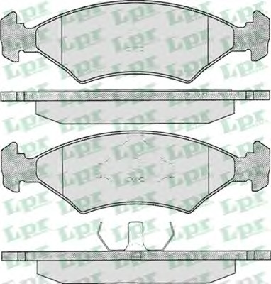 05P233 LPR Тормозные колодки