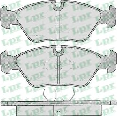 Тормозные колодки дисковые LPR 05P237