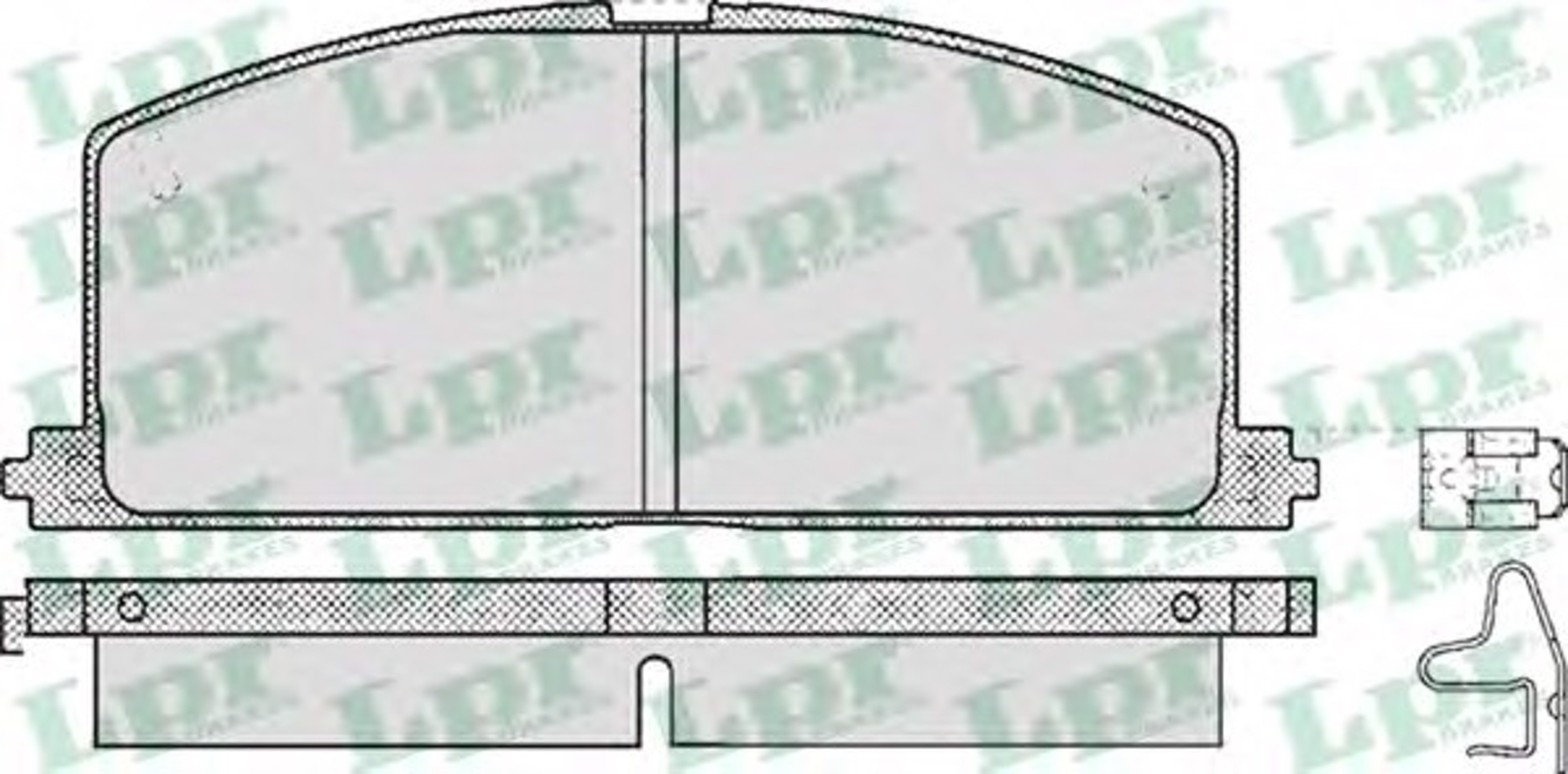 05P268 LPR Тормозные колодки