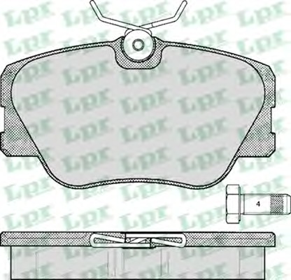 05P280 LPR Тормозные колодки