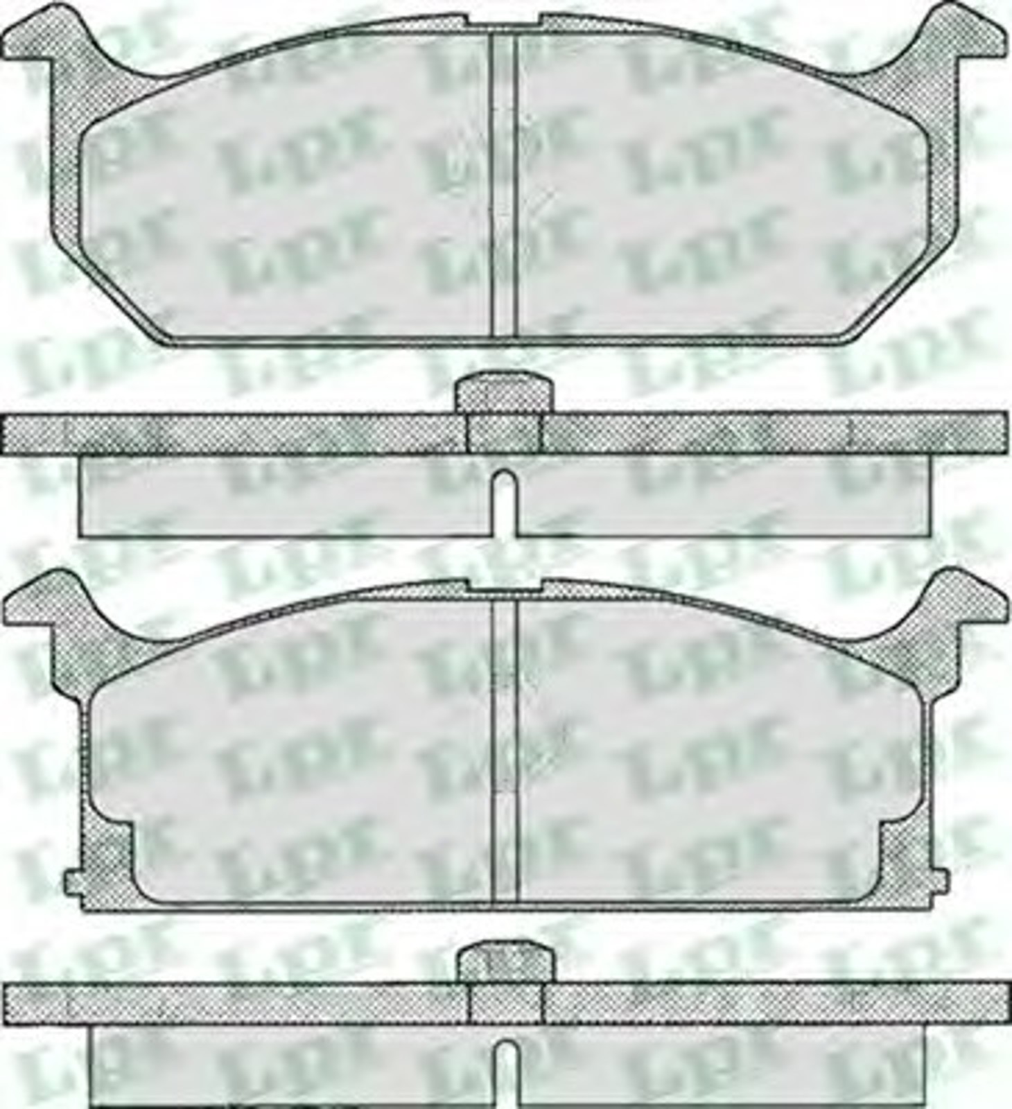 05P291 LPR Колодки тормозные дисковые