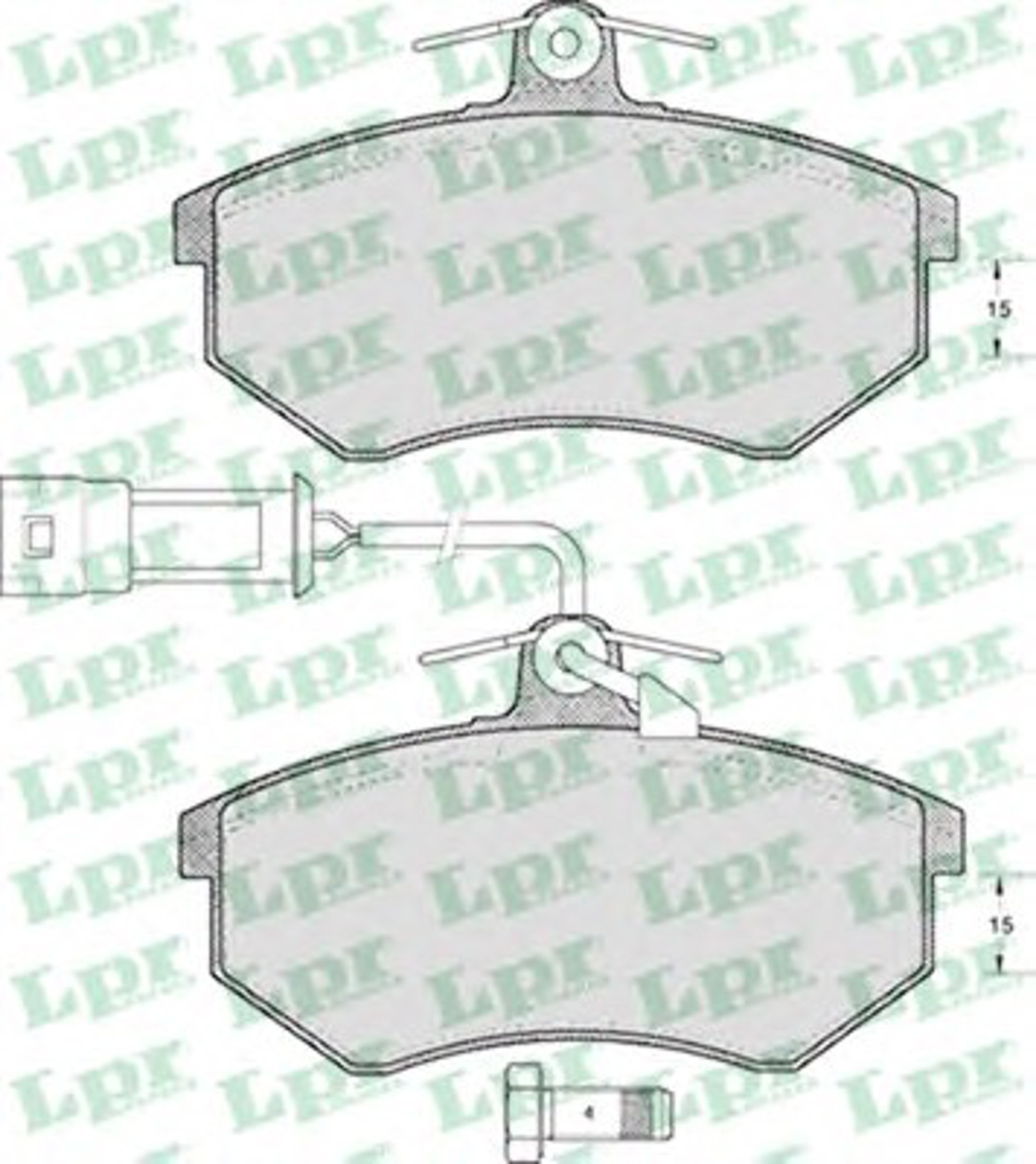 Колодки тормозные дисковые LPR 05P300