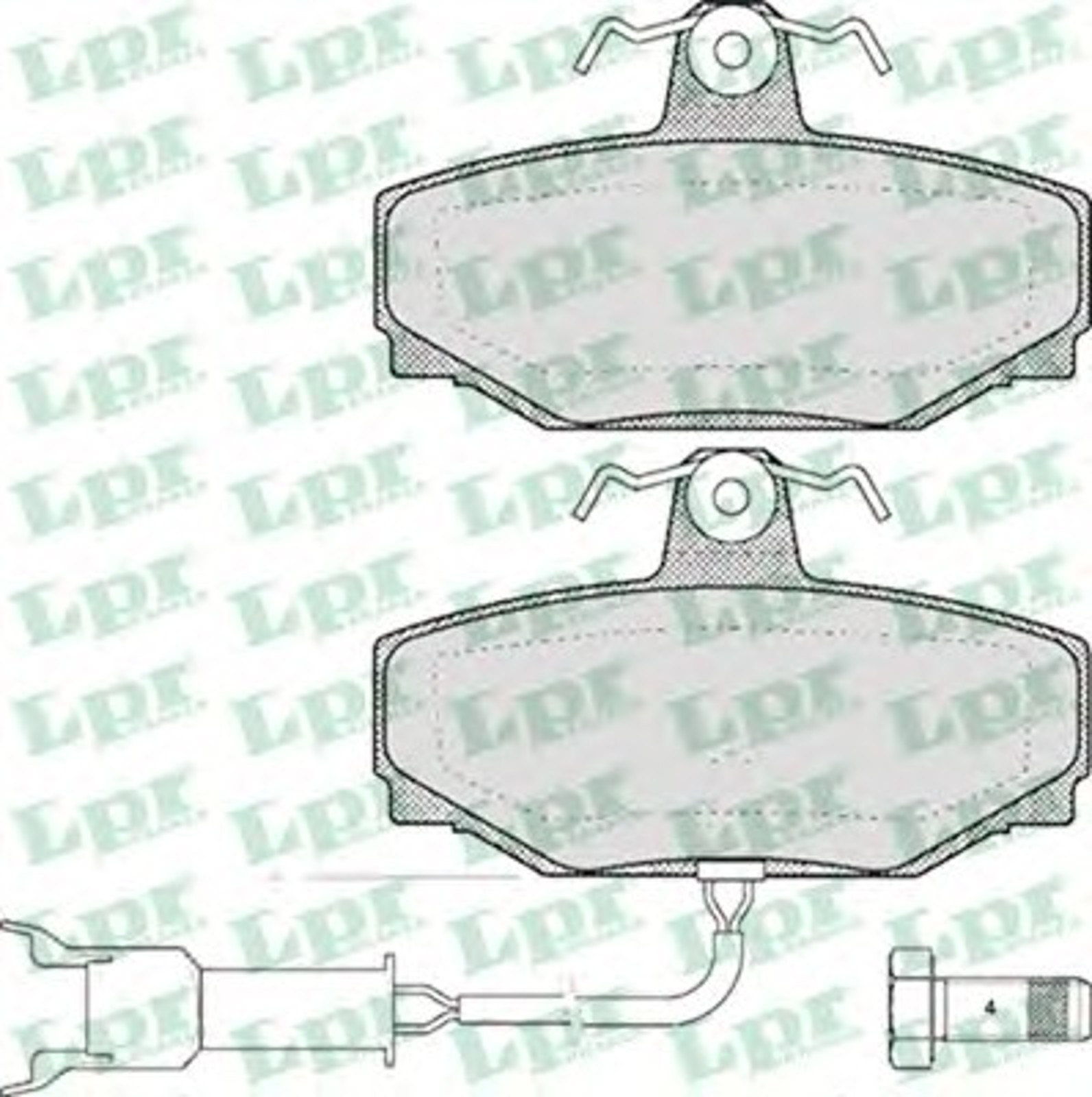Колодки тормозные дисковые LPR 05P338