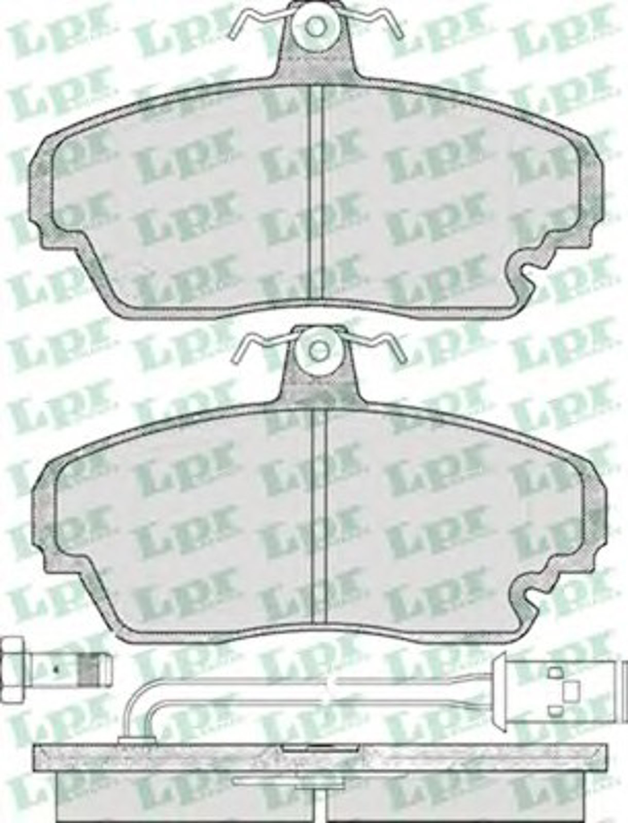 Колодки тормозные дисковые LPR 05P340