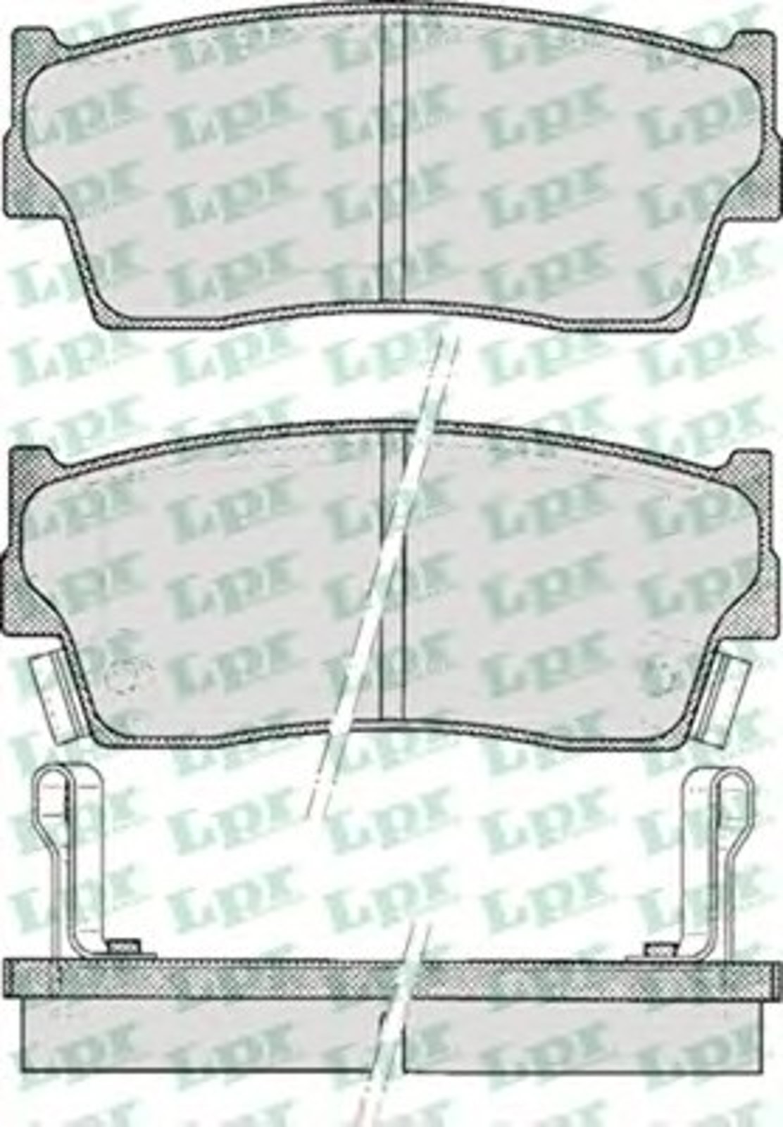 Колодки тормозные дисковые LPR 05P342