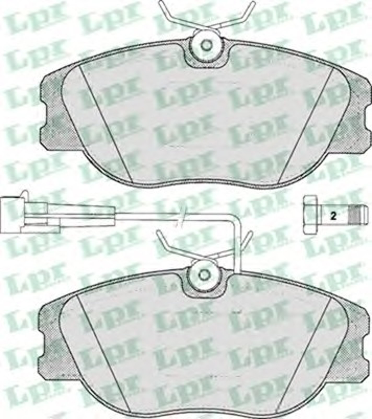 Колодки тормозные дисковые LPR 05P344