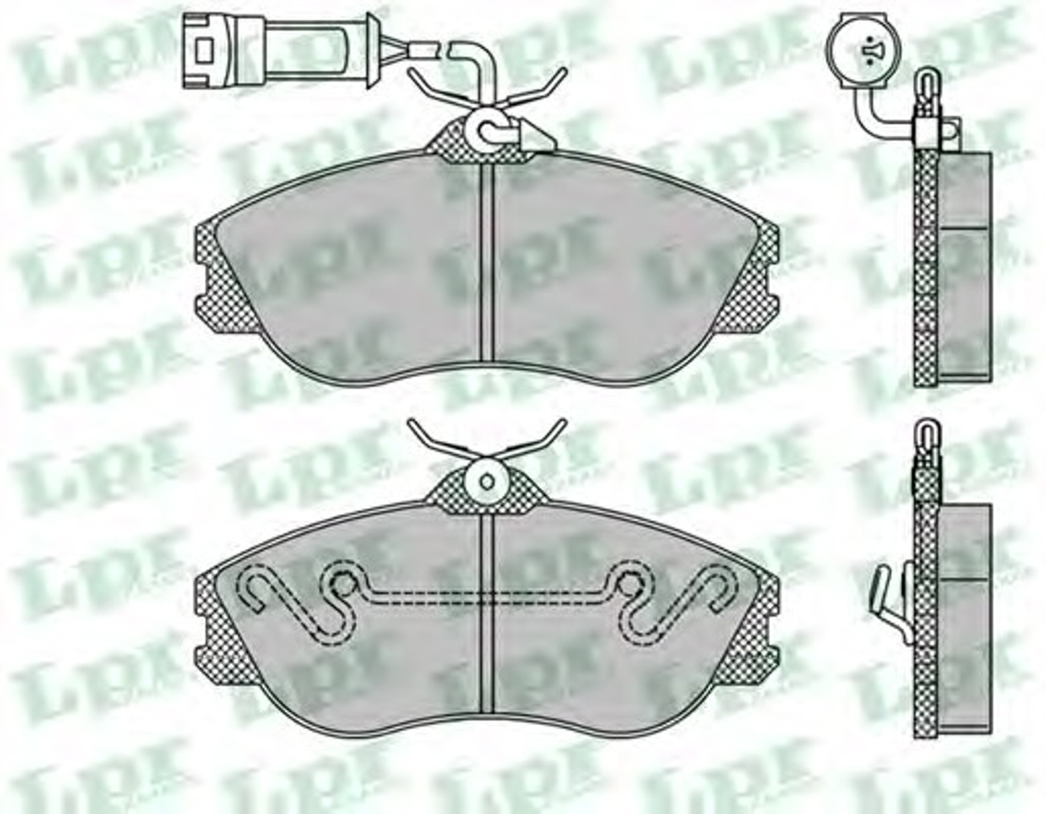 05P350 LPR Колодки тормозные дисковые