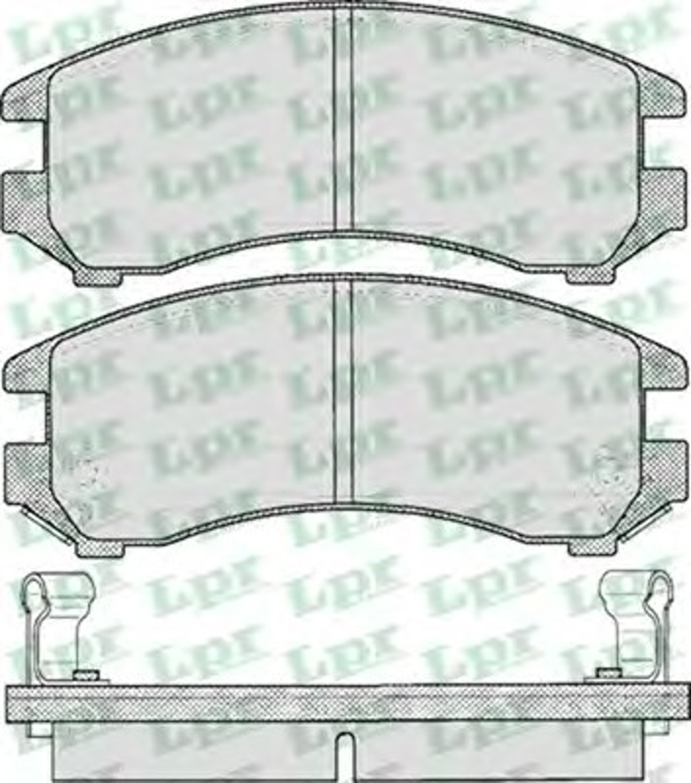 Колодки тормозные дисковые LPR 05P363