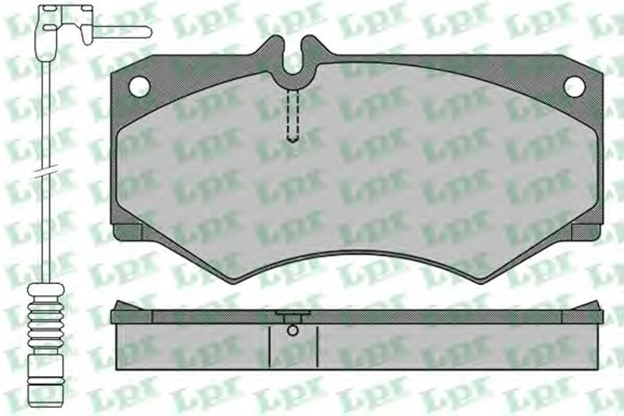 05P408A LPR Колодки тормозные дисковые