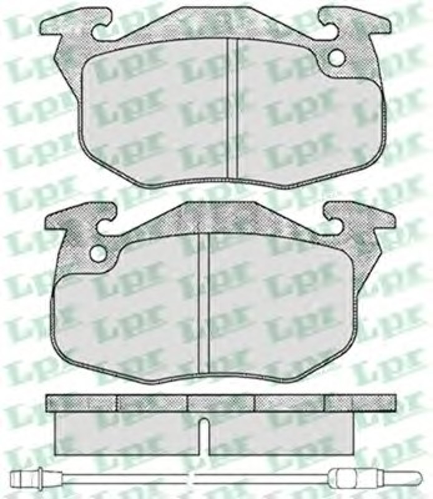Колодки тормозные дисковые LPR 05P435