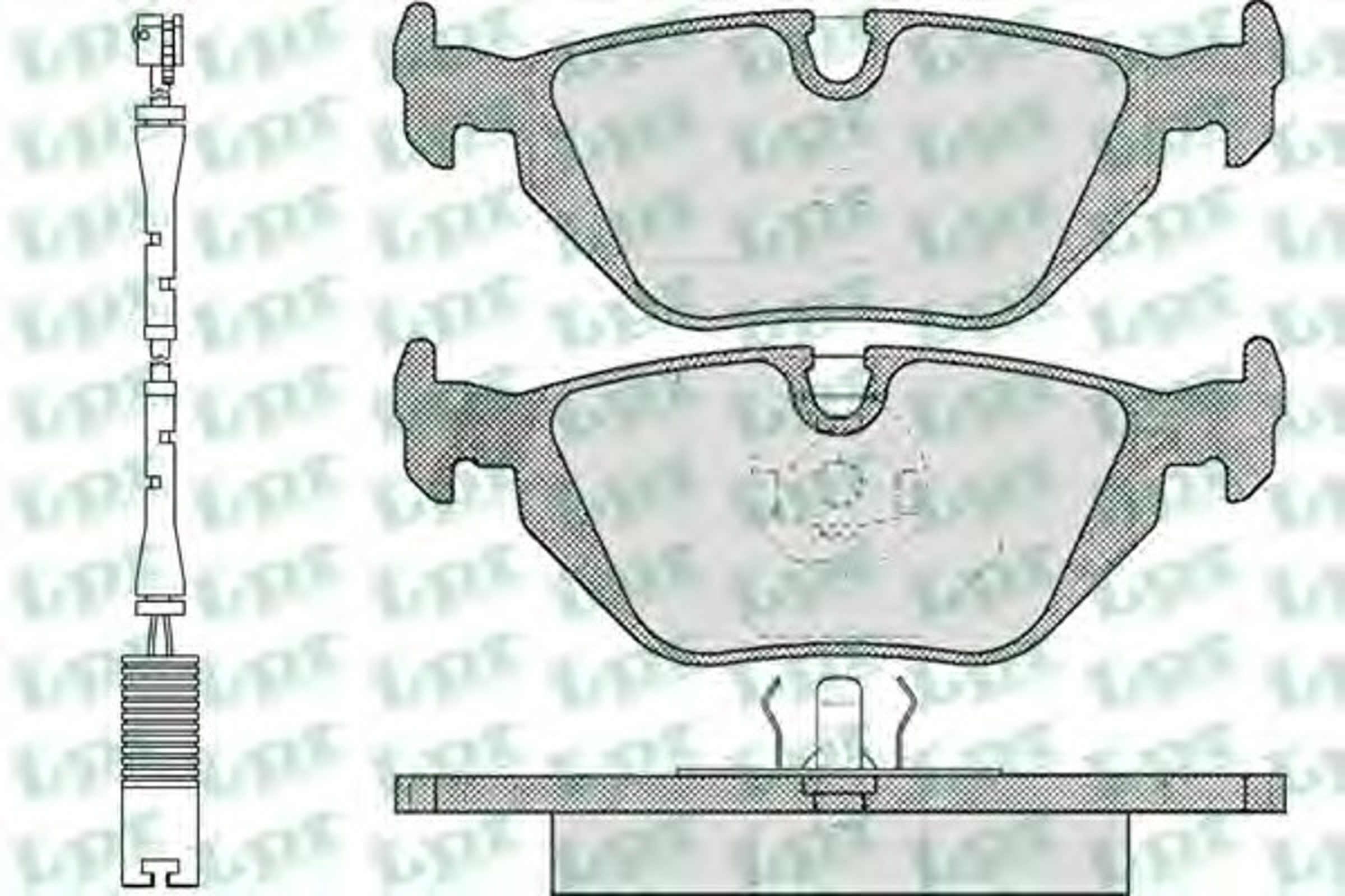Колодки тормозные дисковые LPR 05P463A