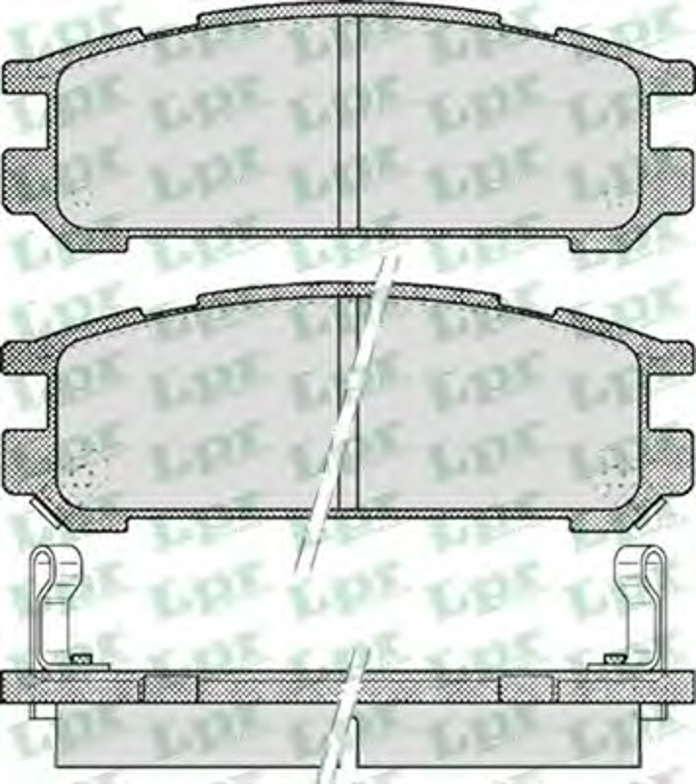 05P517 LPR Колодки тормозные дисковые