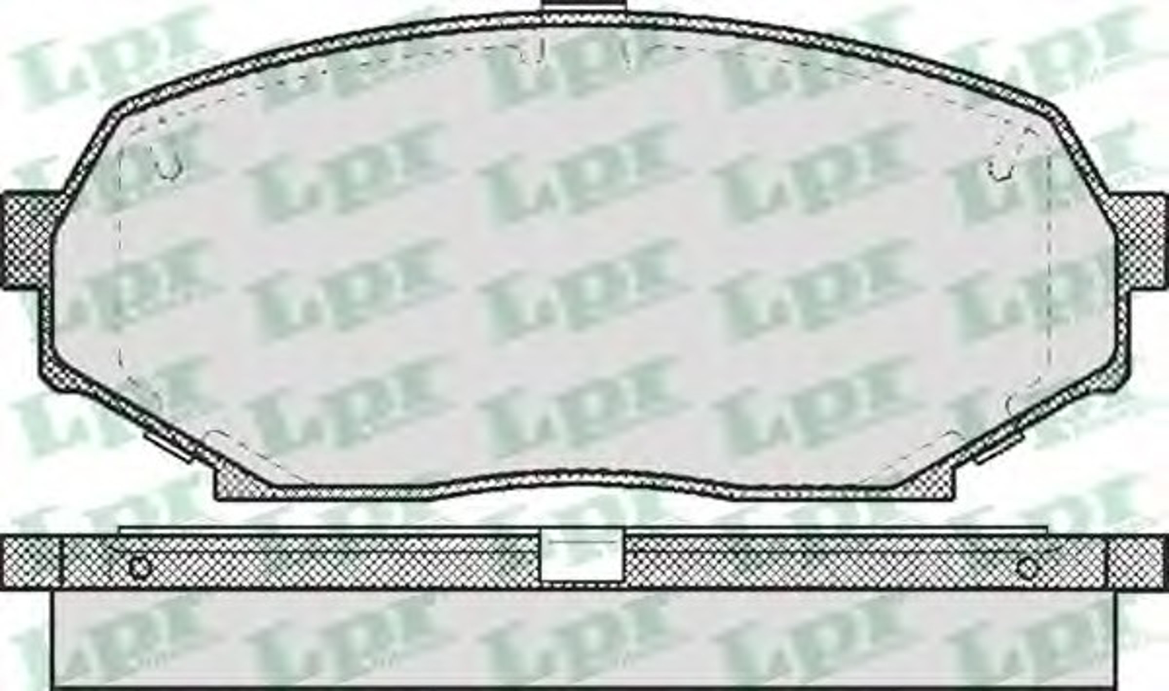Колодки тормозные дисковые LPR 05P525