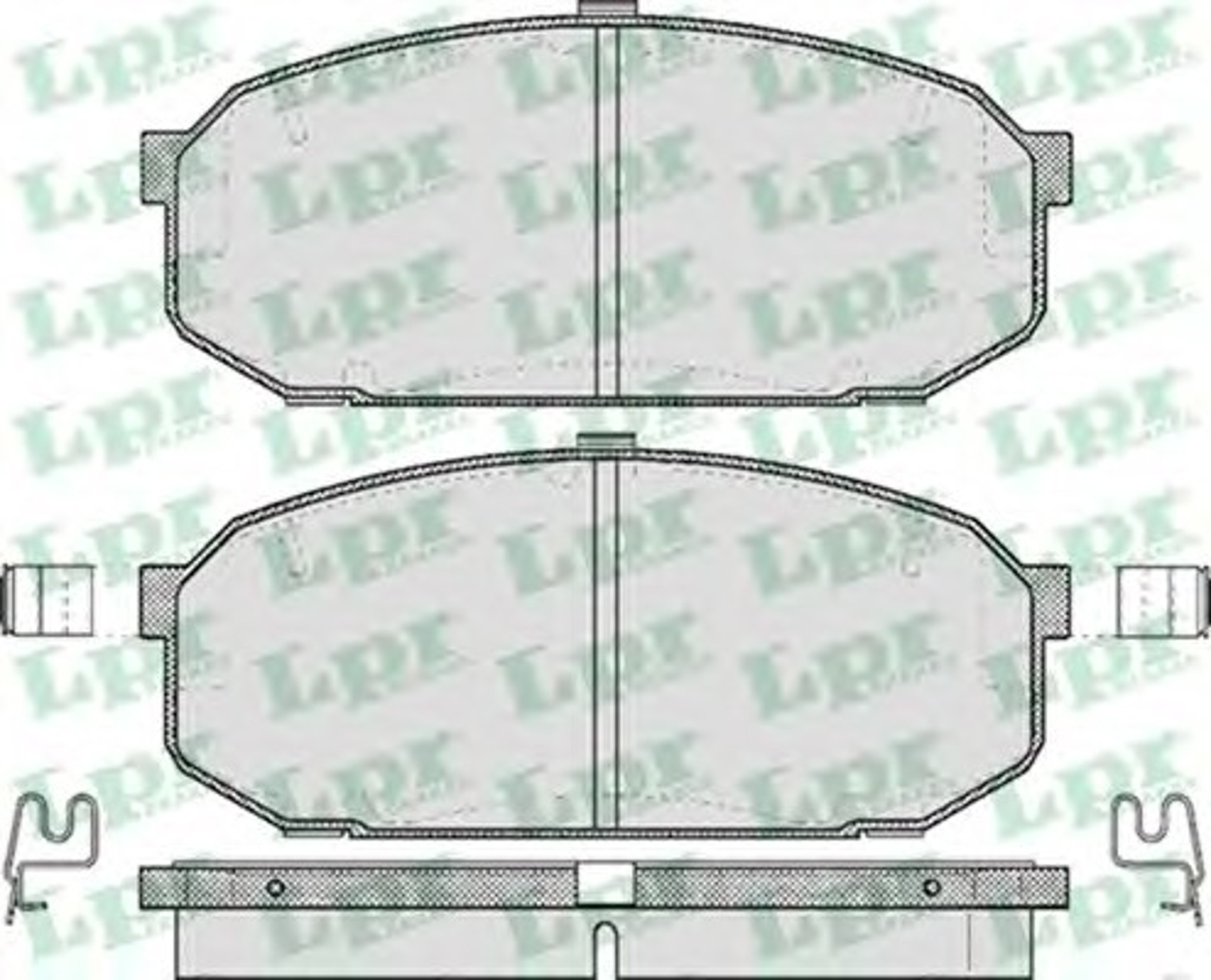 05P526 LPR Колодки тормозные дисковые