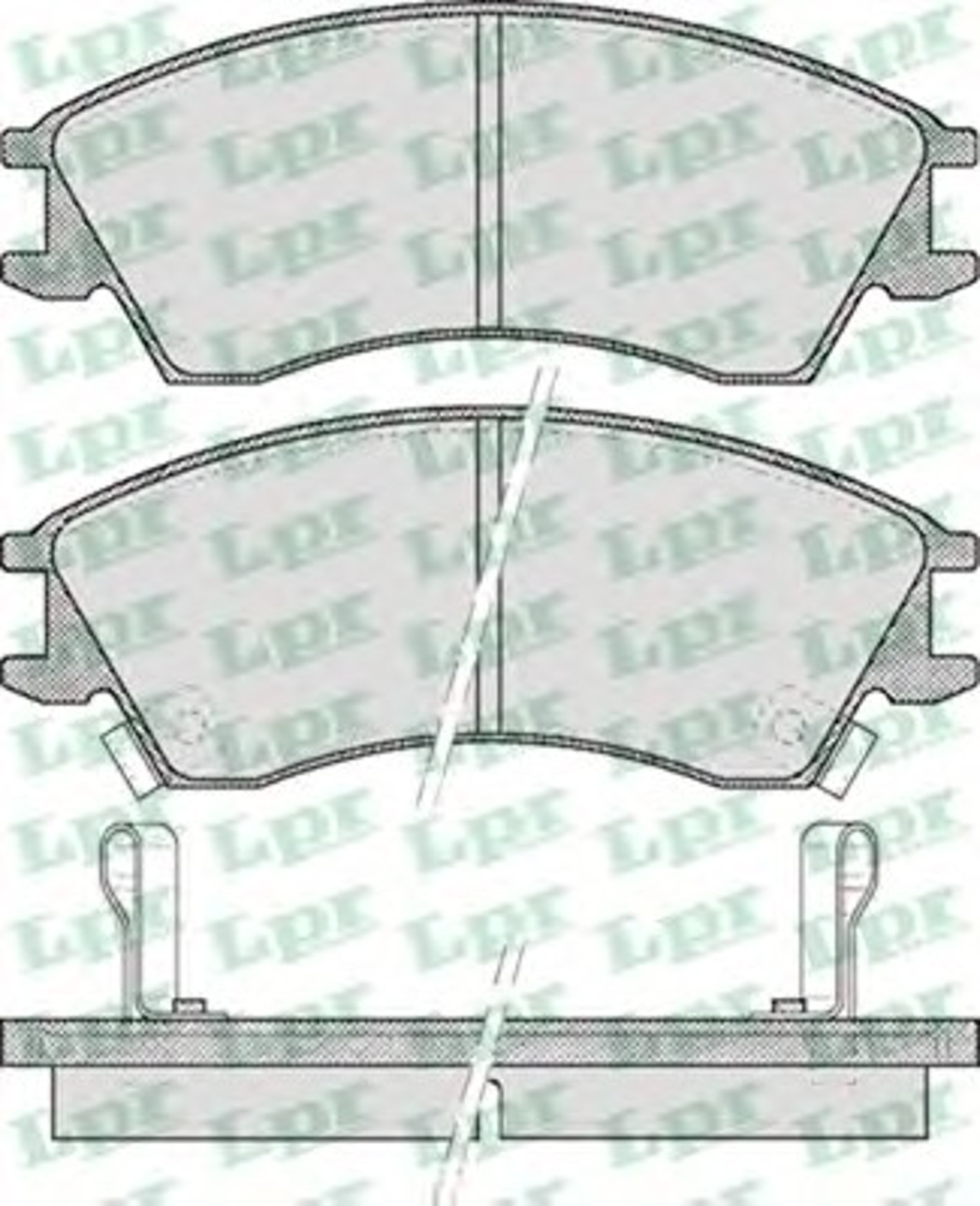Колодки тормозные дисковые LPR 05P543